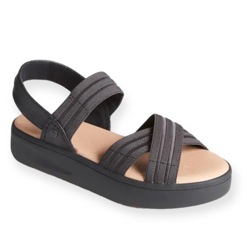 Sperry Topsiders Women’s Bayou Plushstep Platform Sandals Black Size 10 - Picture 1 of 9